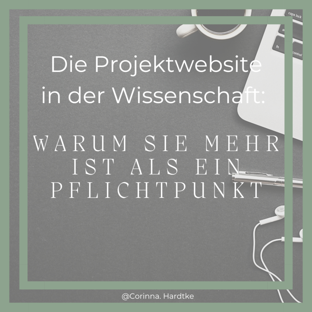 Blogbeitrag Projektwebsite Wissenschaft